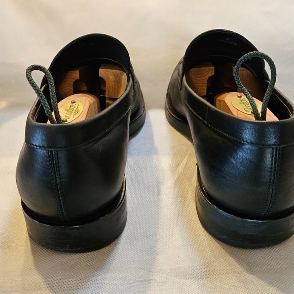 Tod’s Double T-Bar Black Leather Dress Shoes